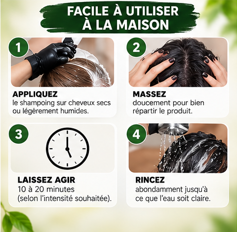 EELHOE shampoing colorant – mode d’emploi