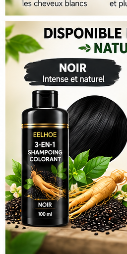 EELHOE shampoing colorant – variante Noir